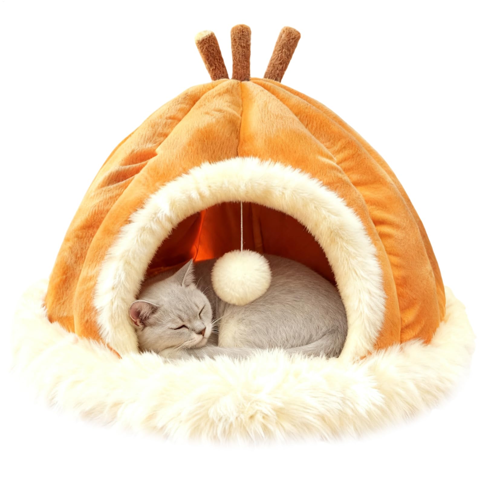 室内猫棲み家,他所他所しい気象状況の愛玩動物調度品,冬用愛玩動物室内棲み家猫用 - 睡眠時間・途切らせる・命のせんたく用 小型・中型・大型愛玩動物 リビング・寝部屋・車宿り用