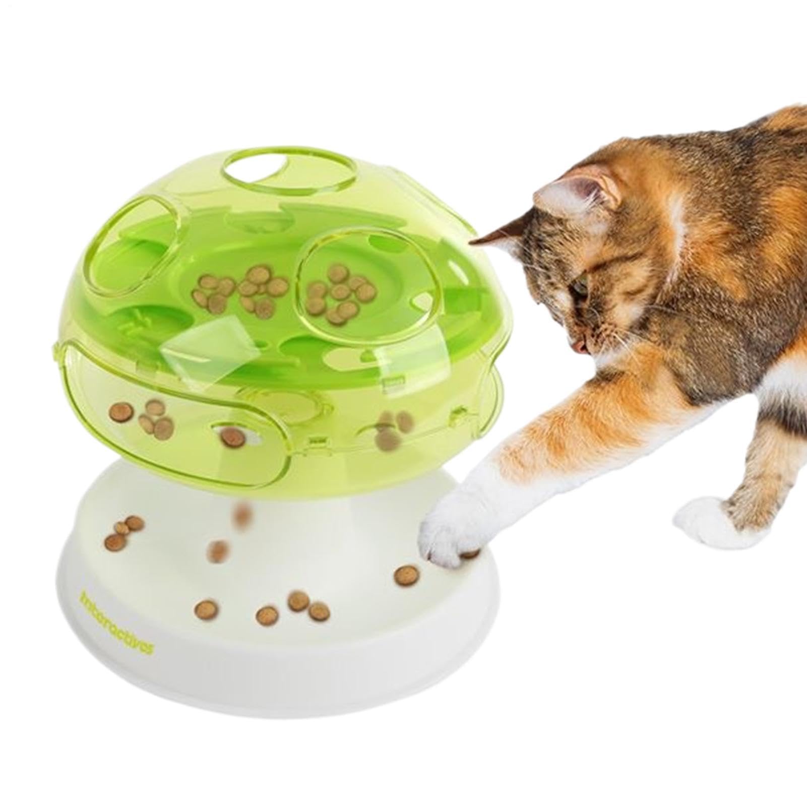 キャットトリーツ ディスペンサー | 好いたらしいインタラクティブ 茸型手あそび,猫用 知育手あそび 室内用,知育手あそび 暇潰し 精神的揺りうごかす 猫用 リビング 屋内 室外