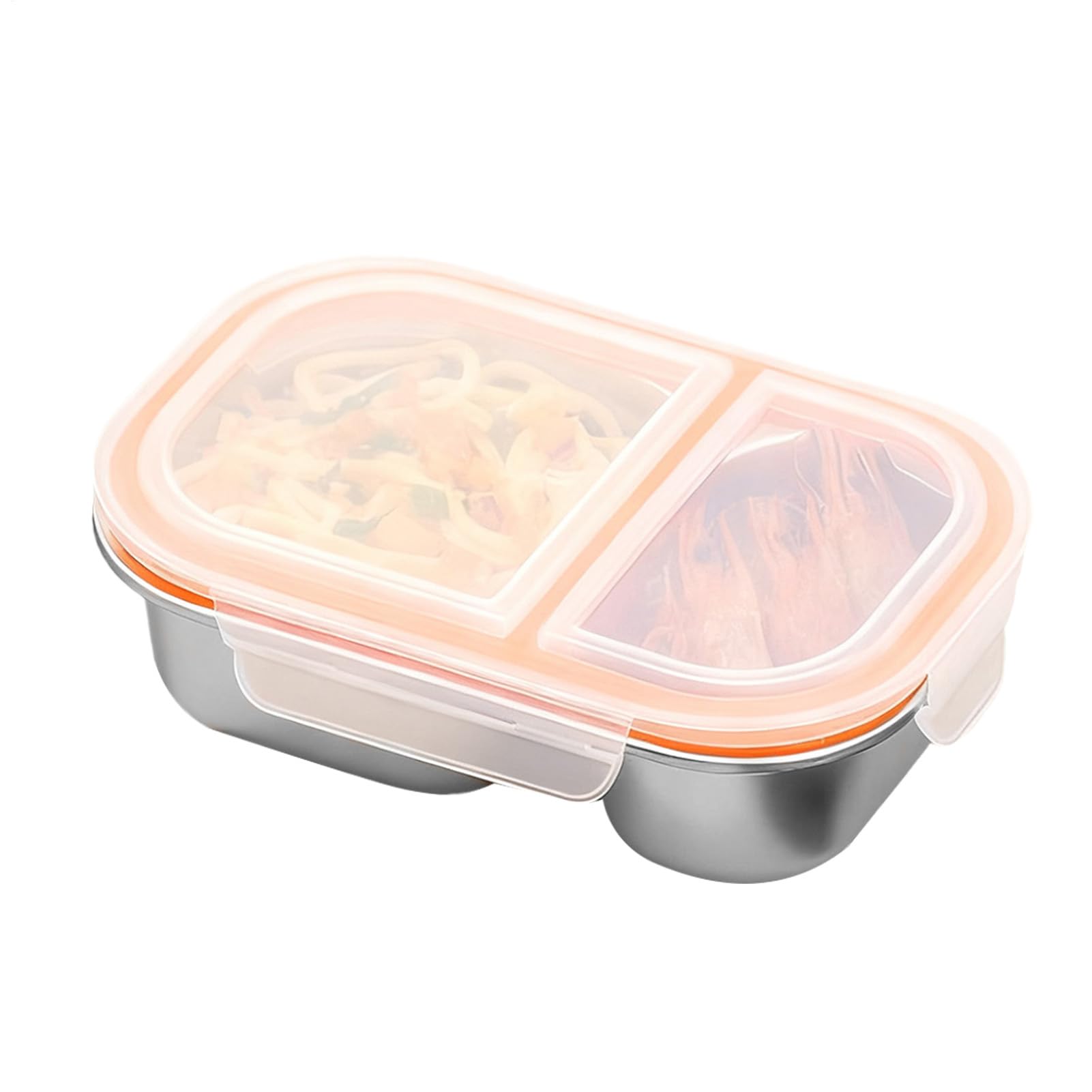 食料雑貨類保護すること入れもの - 中仕切り付き添い人ステンレス鋼,800ml 持ちはこぶ用食料雑貨類入れもの | 身寄り旅する 身寄り アウトドア 御役目 授業時間 日常 ピクニック 難民キャンプ用