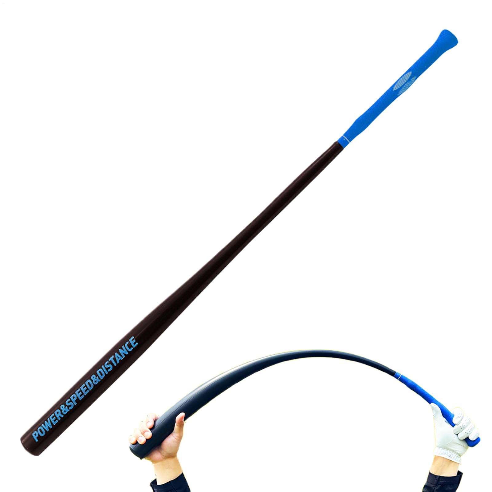 ゴルフ律動的な調子調教師,延性のある性野球バット型訓練を受ける物の具 - 律動的な調子更生させる物の具、上滑り打ちきり手持ち部分付き添い人ゴルフプレイヤー付属物 屋内室外授業計画相応う