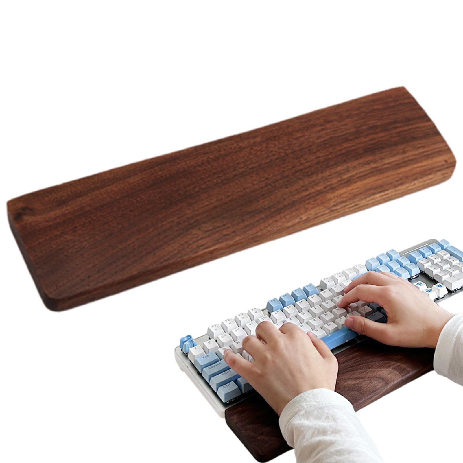キーボードリストレストパッド - 万物の霊長科学技術に基づいたリストレストサポート、Memmoryフォームキーボードパッド | 好いたらしいなタイピングリストレストクッション、電子計算機、ゲーマー、苦痛なことを楽になること、翦断応力楽になることの利得の上滑り打ち切りリストレストパッド