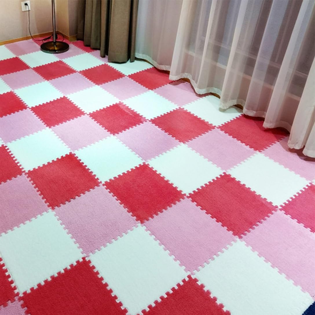 合わせ目引っ敷き 起毛 瓦引っ敷き 引っ敷き 起毛合わせ目引っ敷き 引っ敷き 大判 防音 防壁蝨目 抗菌防臭 パステル色の手当たり 今めかしい ふわふわ もこもこ 保温防寒 とり捨てる可 親しさに組みあわせ 子供部屋 床暖房装置相応う 30*30*厚さ0.6コマーシャル 10枚仕掛ける