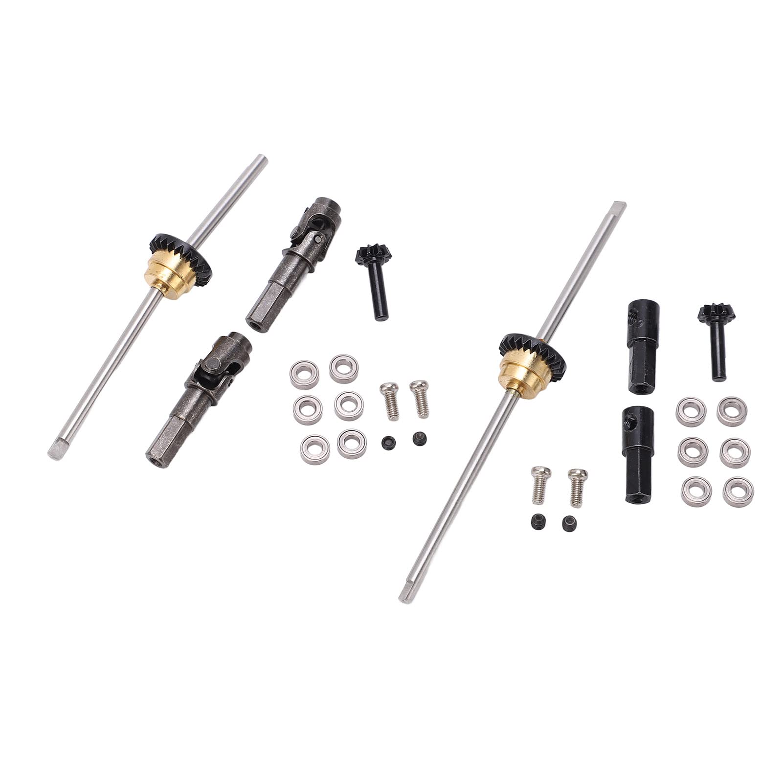 RC車パーツ メタル駆動軸ギアブリッジアクスルディフェレンシャルキット WPL C14 C24 C34 C44 B14 B16 B24 B36 1/16 RC Car向けアルミ合金製ドライブシャフトギヤキット RCカー用｜グロースショップ 11,632円
