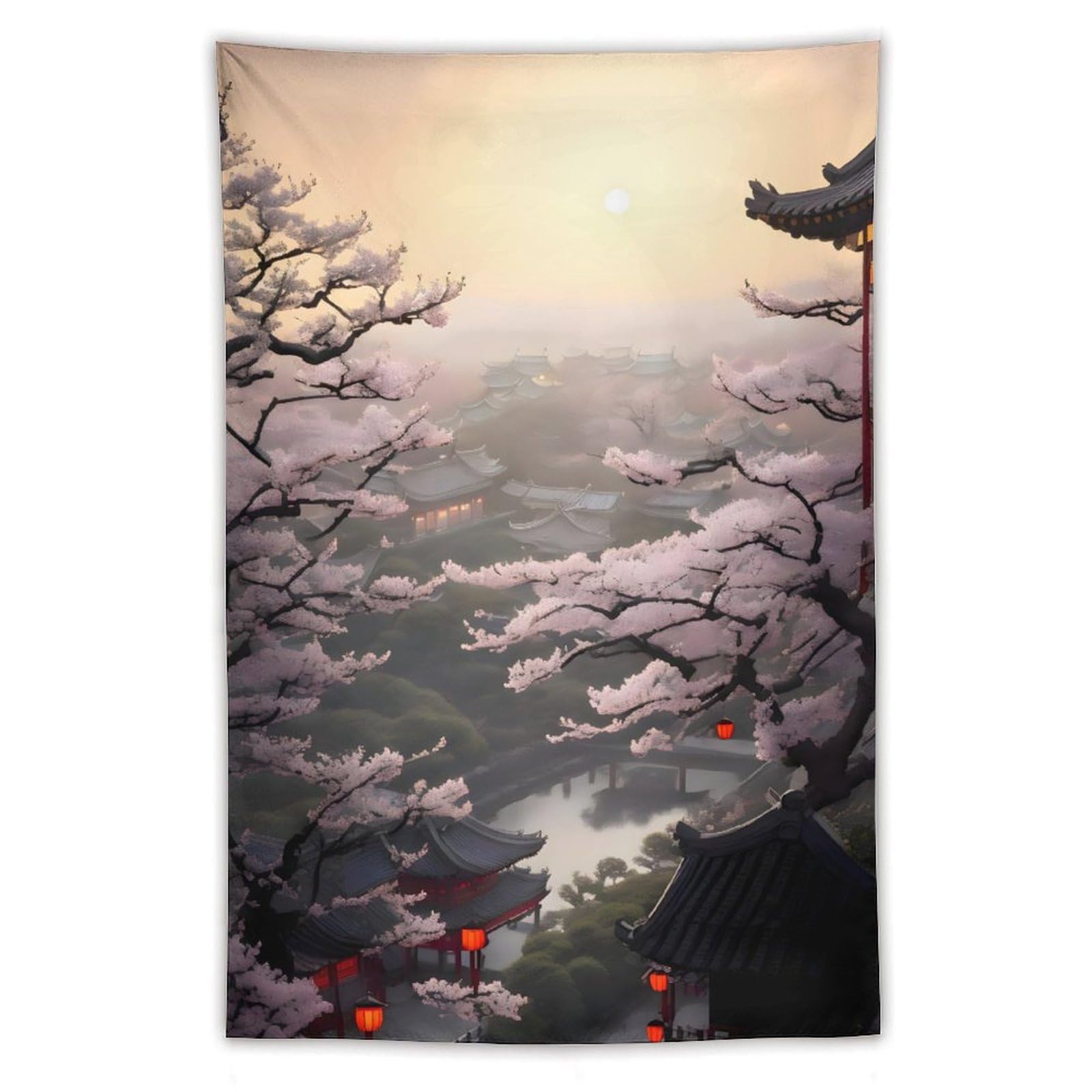 タペストリー 壁の装飾 家 桜 壁掛け 背景 壁掛けタペストリー 壁飾り インテリア 布ポスター 個性ギフト 新居祝い 多機能壁掛け モダンなアート リビングルーム ベッドルーム ホームデコレーション 100x150cm|グロースショップ
