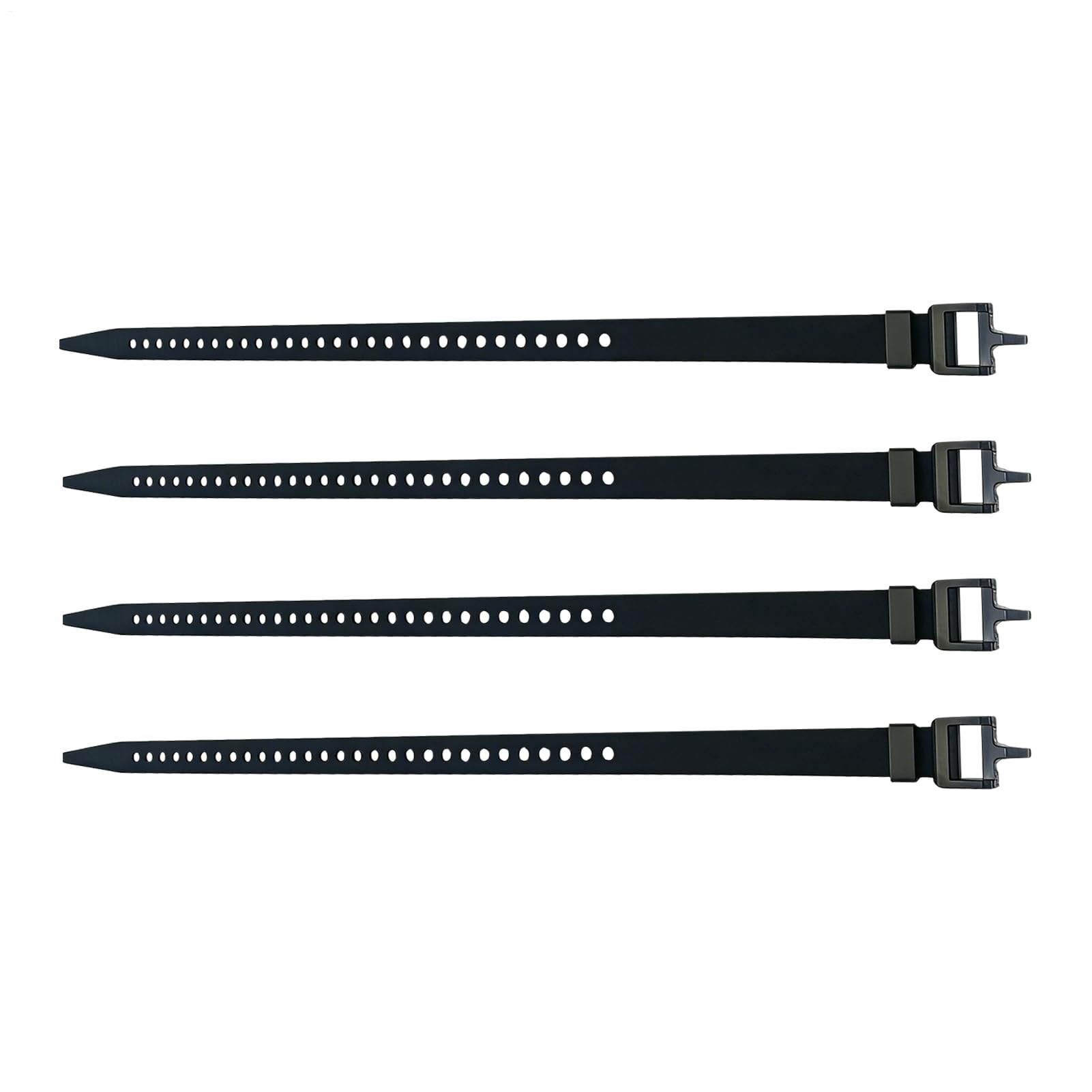 OneV FT Cable Ties - 4本 合わせる能力のある 固着させる同盟罷業さあ美,バックル付き添い人 一緒になる周波数帯域 - 運動競技物の具、旅する御徒面子、米国海兵隊員、アウトドア、積貨委託貨物、スキーの板、難民キャンプ、山歩き、旅する用一緒になる周波数帯域