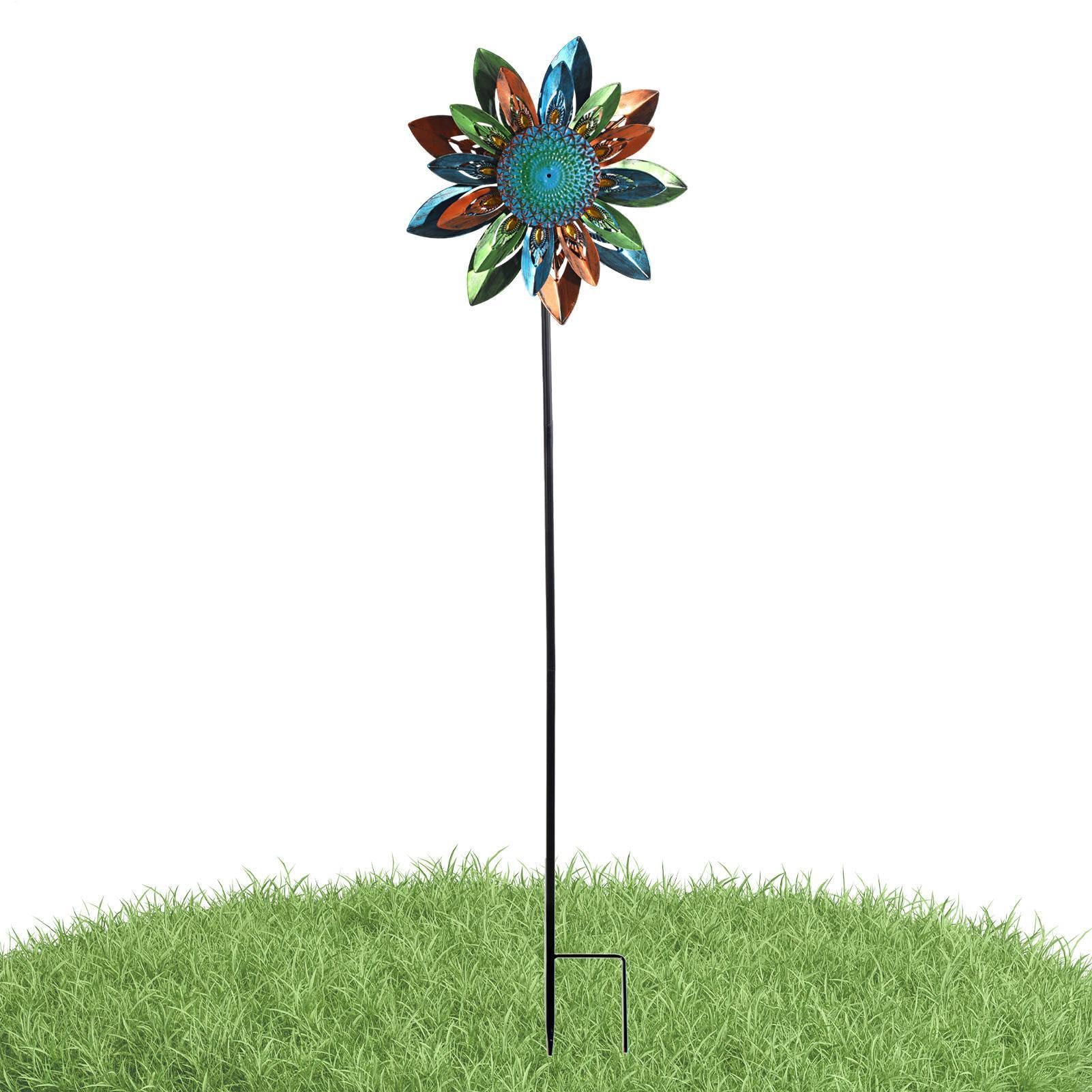 庭前用風力タービン | 嘱するステーク付 ひまわり yd飾りつけ,屋外用 風力タービン 苑地作物 - 後庭 中庭 通った跡 車寄せ 縁側 花やしき 新居祝賀会 差し上げ物