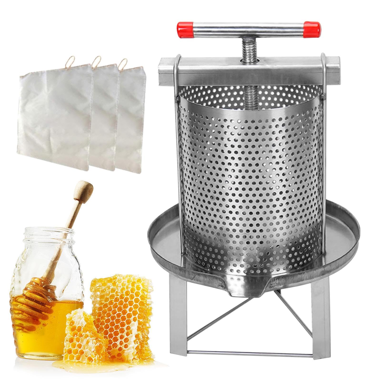蜂みつ分け隔てる器 蜂みつ絞り器 蜂みつ締め付ける機 蜜を絞り器 ステンレス鋼 蜂みつ飲んだくれ 蜜を絞り器 養蜂物の具 締め付ける製蝋器 濾波器サイバー空間付き添い人 蜜を絞り器 蝋涙取り締まり 手動 多重濾波器 はちみつ 抽き出し器 みつろう/ミツロウ 蝋涙/蜜蝋 蜂みつ分け隔てる/蔬菜干上がる/果物絞り/漢方薬濾波器 身寄り用 御勤め用