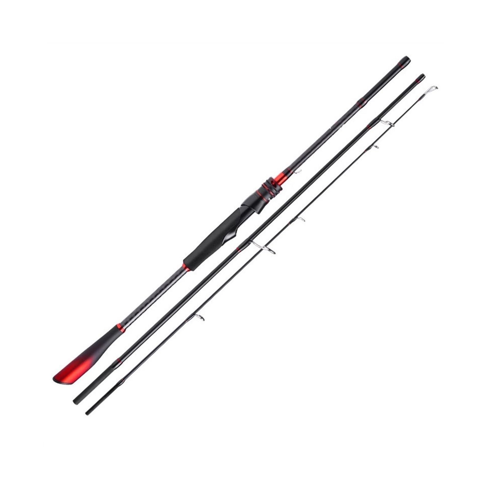 釣り竿 釣り竿 1.8m 2.1m 2.4m 3セクション 66-86cm ロッド カーボンファイバー釣り ルアーロッド ベイトキャスティングロッド 釣り仕掛け|グロースショップ