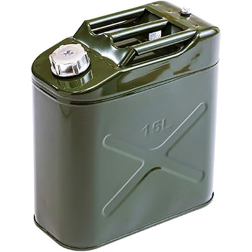REENEWガソリン携行缶 軽油缶 給油ノズル付き 縦型 消防法適合品 10-30L 燃料タンクフューエルカン 大容量灯油タンク 車載燃料タン 安全ガソリン携行タンク 帯電防止 亜鉛メッキ鋼鈑0.8mm (15L)｜グロースショップ