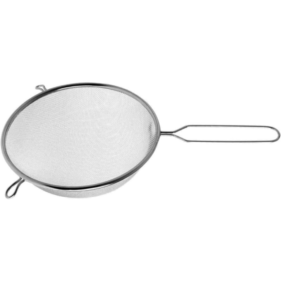 粉ふるい ふるい ざる ステンレス ストレーナー キッチン ステンレス ざる 取っ手 そば用ざる うどん ラーメン ふるい 水切り 粉ふるい 粉ふるい器 メッシュ 製菓 小麦粉 ミニ粉ふるい器 (20cm)｜グロースショップ