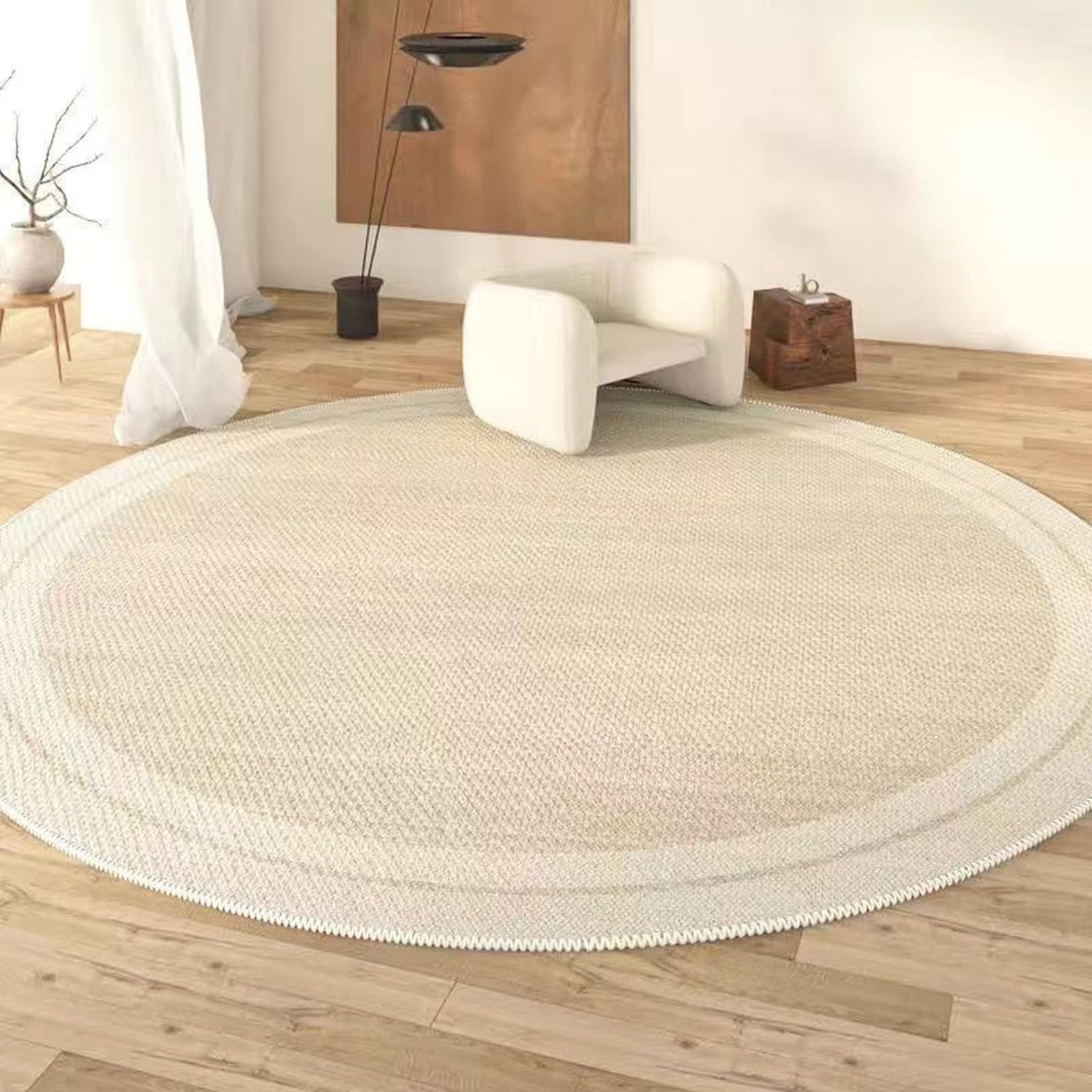 洗える フランネルラグ 防ダニ 円形 ラグ オフホワイト グレー 81*81cm 円形ラグ マット 円形ラグマット カーペット ラグマット おしゃれ 丸いラグ フランネル 洗えるラグマット ホットカーペット対応 床暖房対応 洗えるラグ 絨毯 XFDGZ 花柄2|グロースショップ
