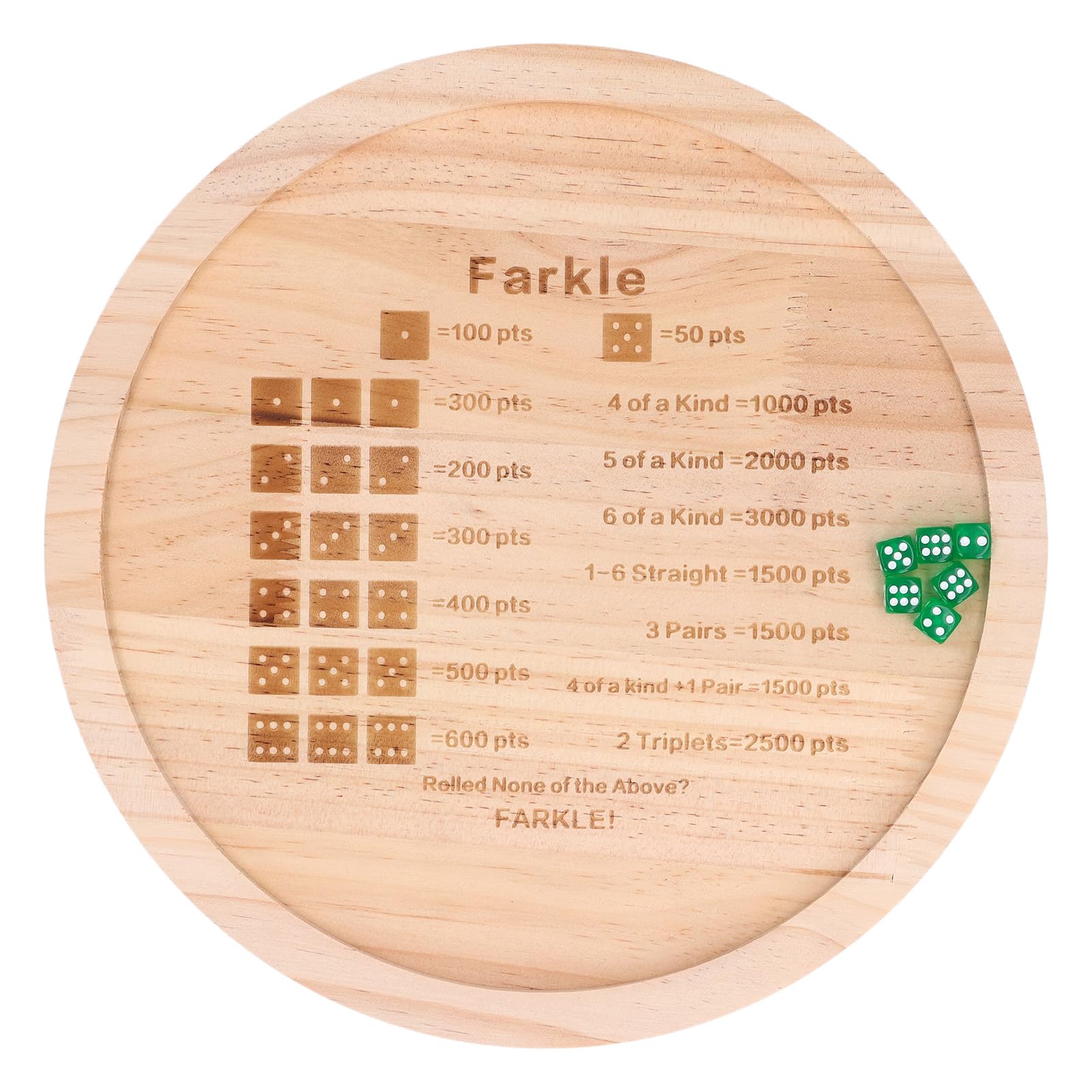 1 読みやすい白木 Farkle ダイス型 競り合い御盆 数学手並みを持ちなおすさせる 協調主義掻き鳴らす用の晴れ晴れしい ダイス型 書き割り 成年者用 納める御徒面子付き添い人 (丸型30珊)