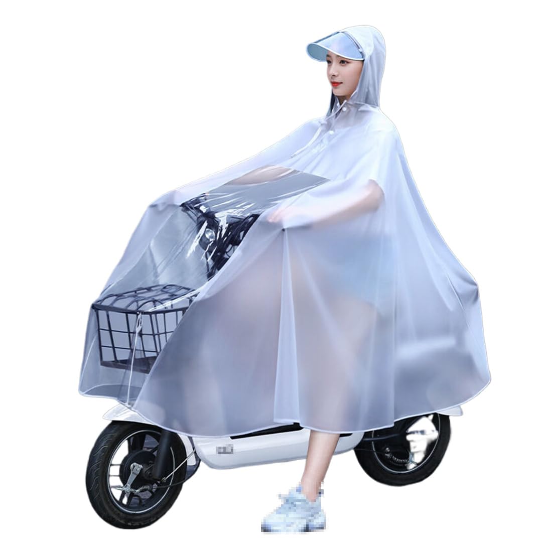 [murfeko] レインポンチョ レディース つば付き ポンチョ 撥水 防汚 レインコート 雨着 雨合羽 防水 カッパ 釣り 大きい 自転車用 スポーツ観戦 バイク用 アウトドア 耐久性 通勤通学 梅雨対策 おしゃれ 雨具 男女兼用｜グロースショップ