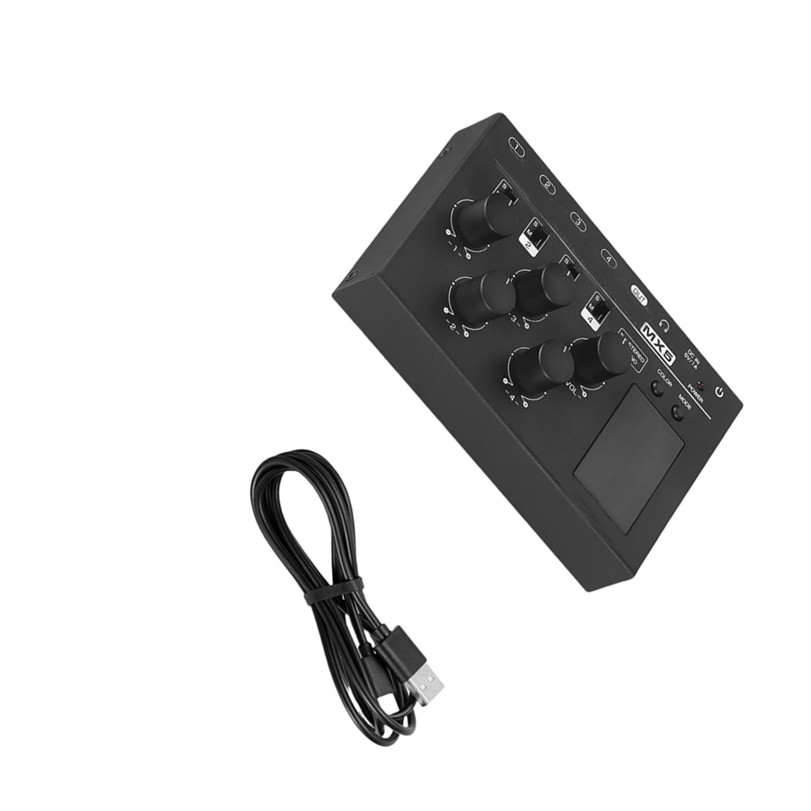 MX5 4チャンネル低ノイズステレオミキサー、6.35mm / 3.5mm入力付き、スタジオ/クラブ/ホームシアターサウンドミキサー用|グロースショップ