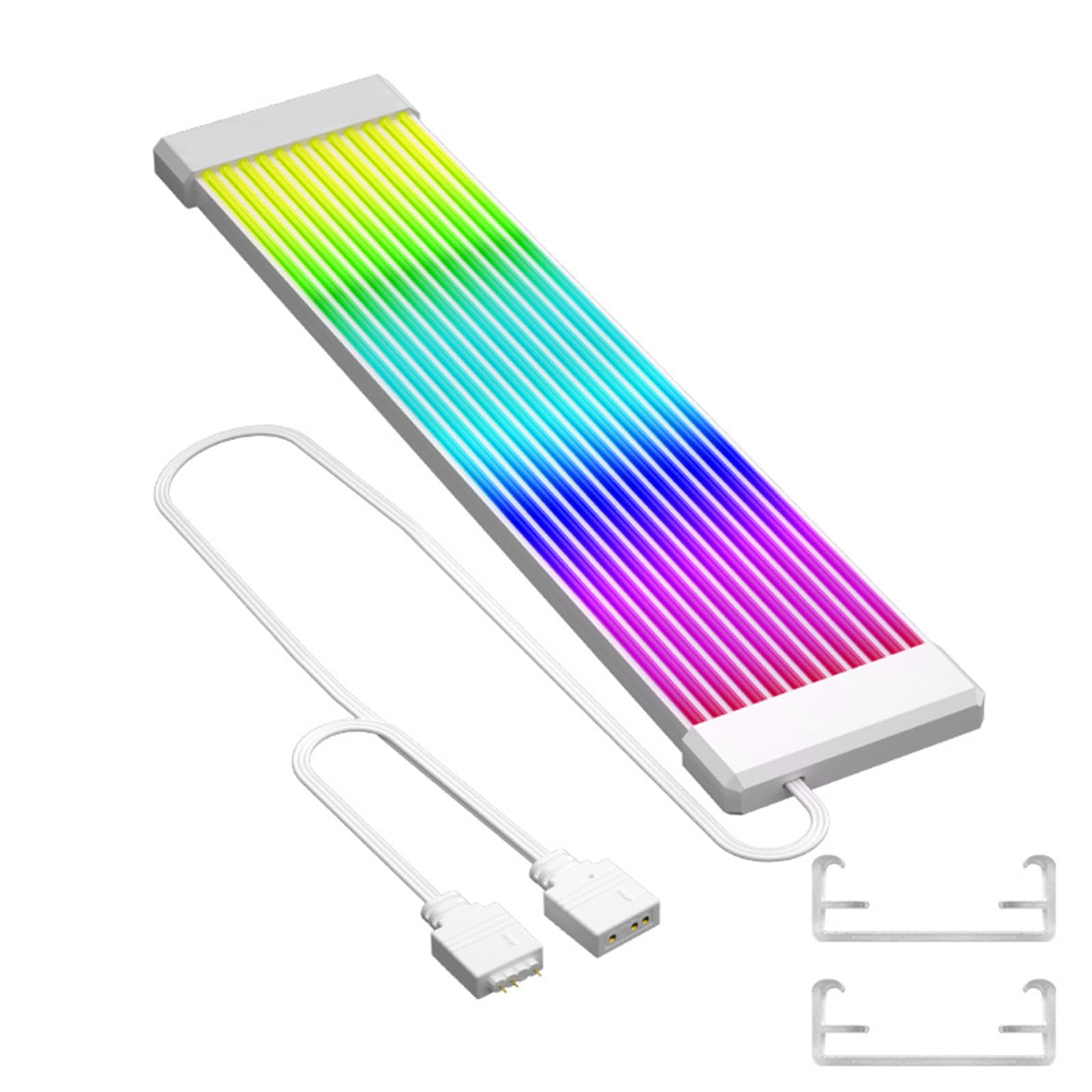 ARGB 電源ケーブル マザーボード用 24Pin 延長コード 120個のライトビーズ付き 高輝度照明延長|グロースショップ