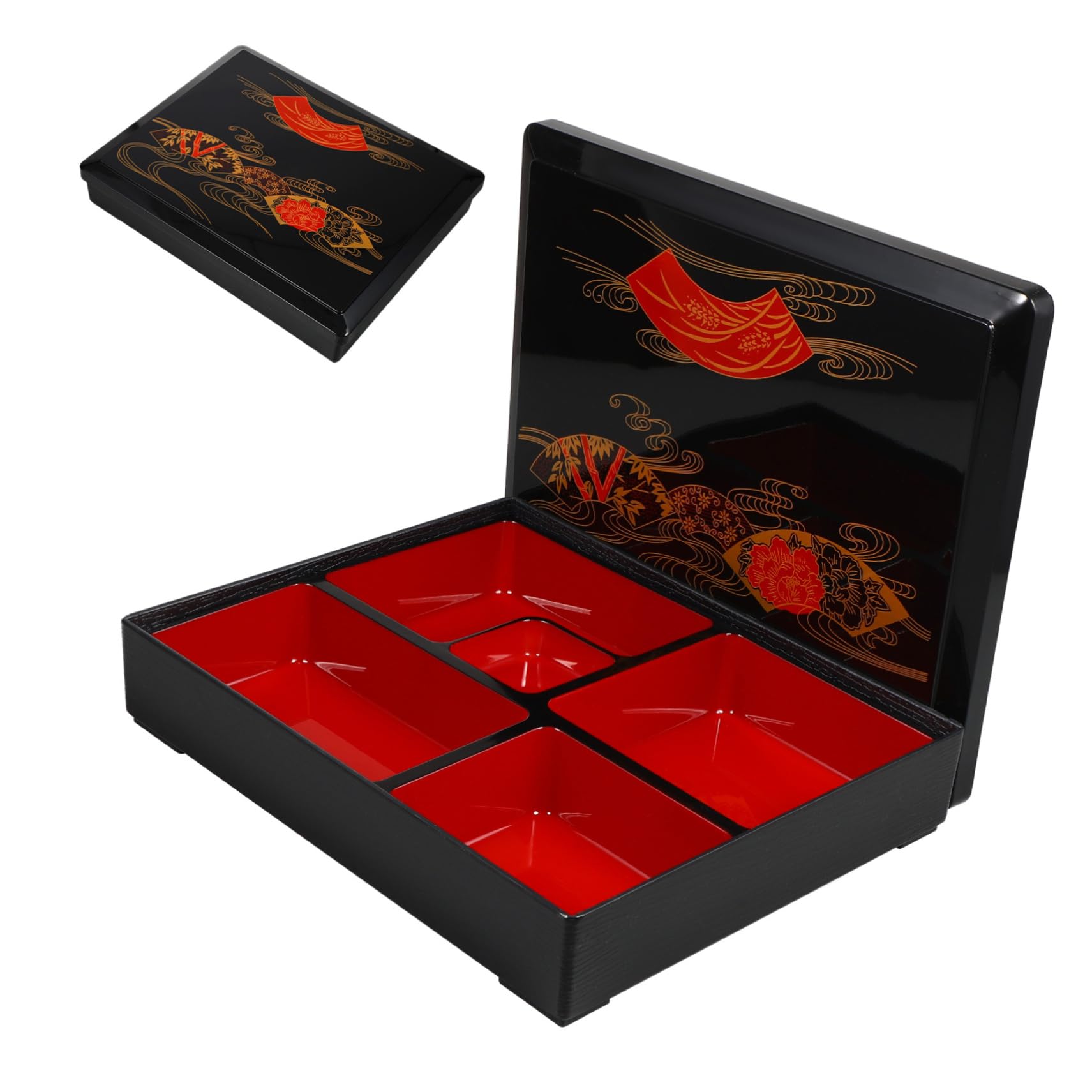 1 個 ボックス 寿司箱 日本食容器 日本の コンテナ 電子レンジ弁当箱 和食 のランチトレイ のトレイ 小分け弁当 持ち帰り用食品容器 寿司｜グロースショップ