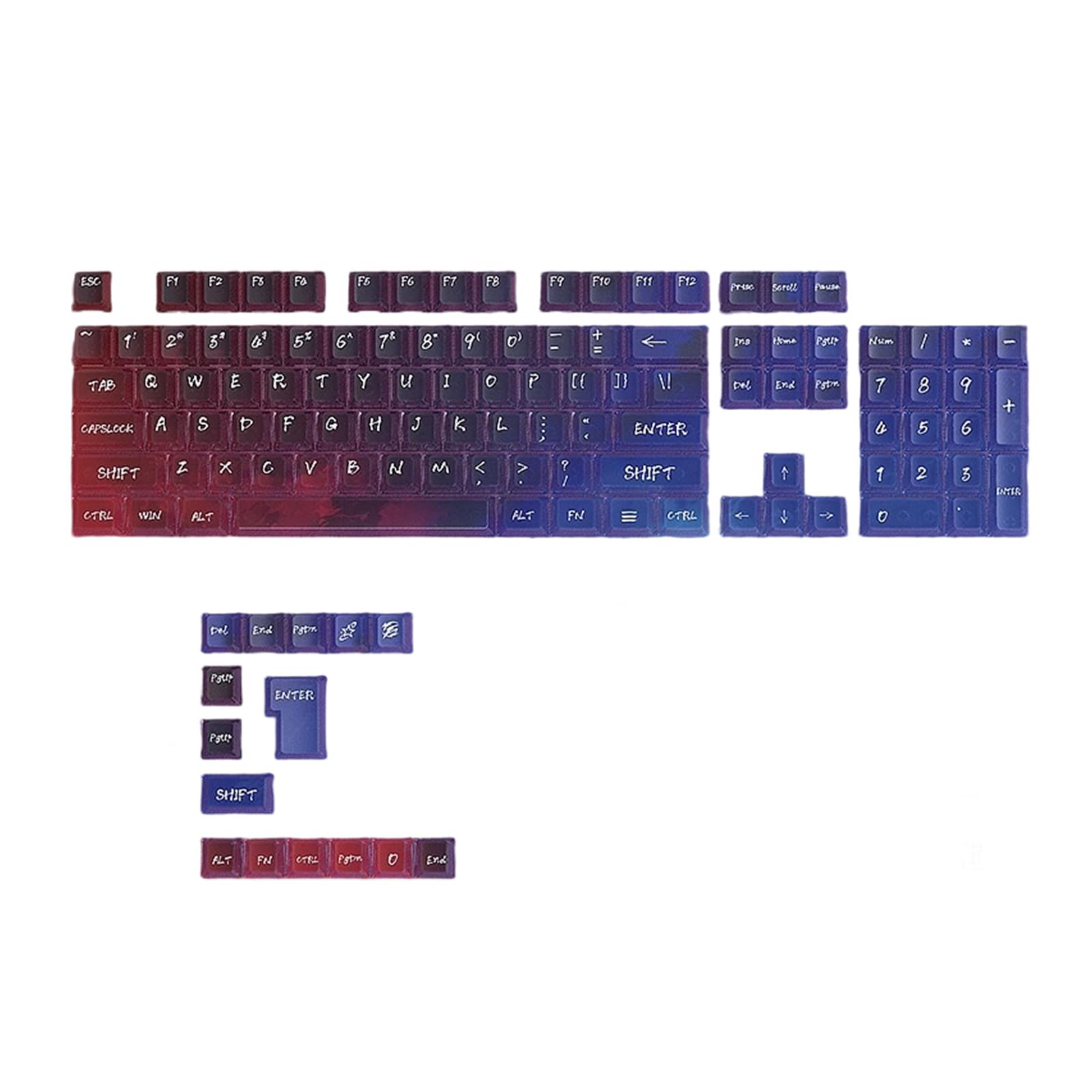 クイックインストール 119 キーキャップセットメカニカルキーボード用ユニバーサル互換性アンチフェードテクスチャードキーキャップ OEM 高さメカニカルキーキャップ｜グロースショップ