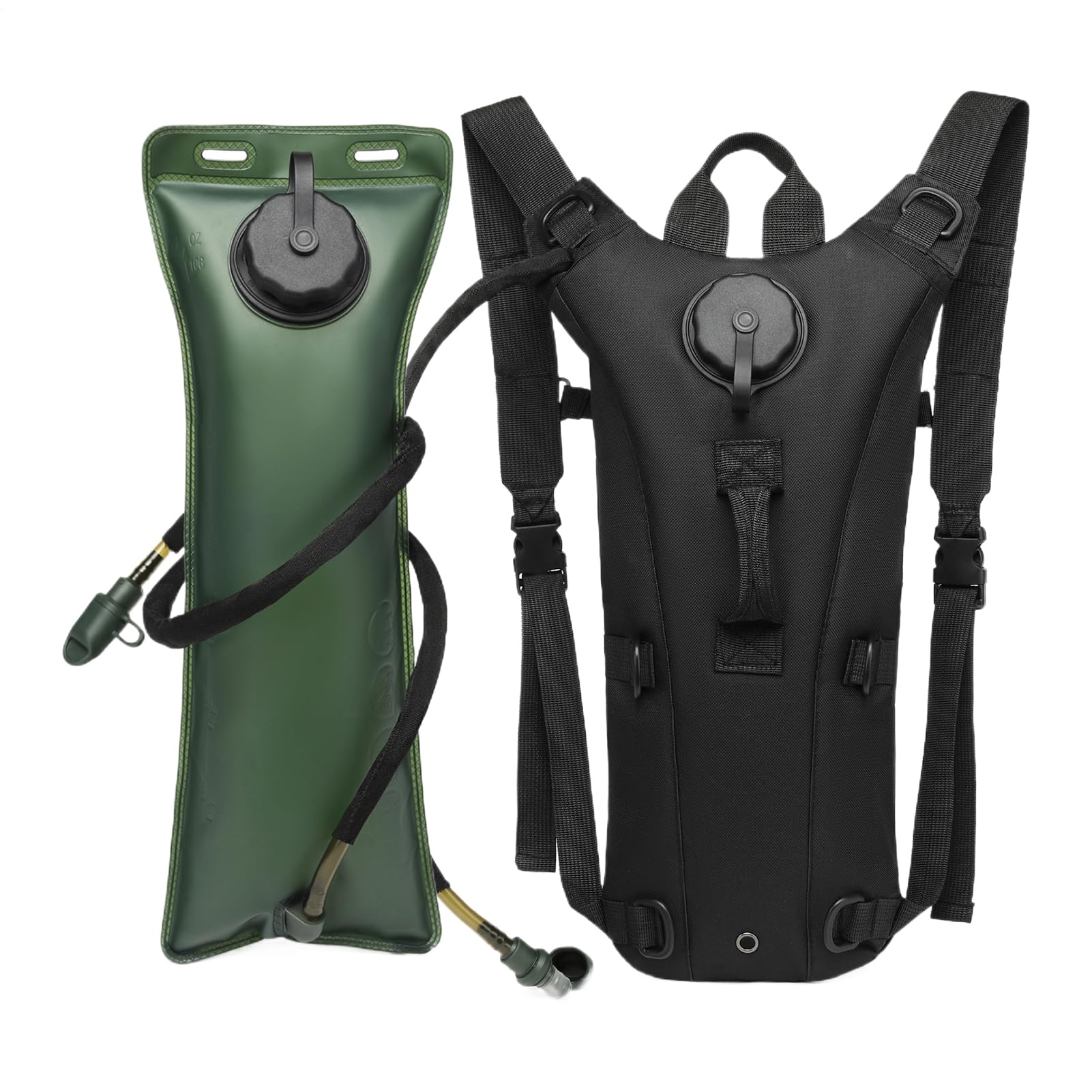サイクリング用ハイドレーションパック,3L漏れ防止スポーツ用水・苦 - メンズハイドレーションパック | ハイキング バイク ランニング フィッシング キャンプ ライディング ジョギング サイクリング 登山 対応｜グロースショップ