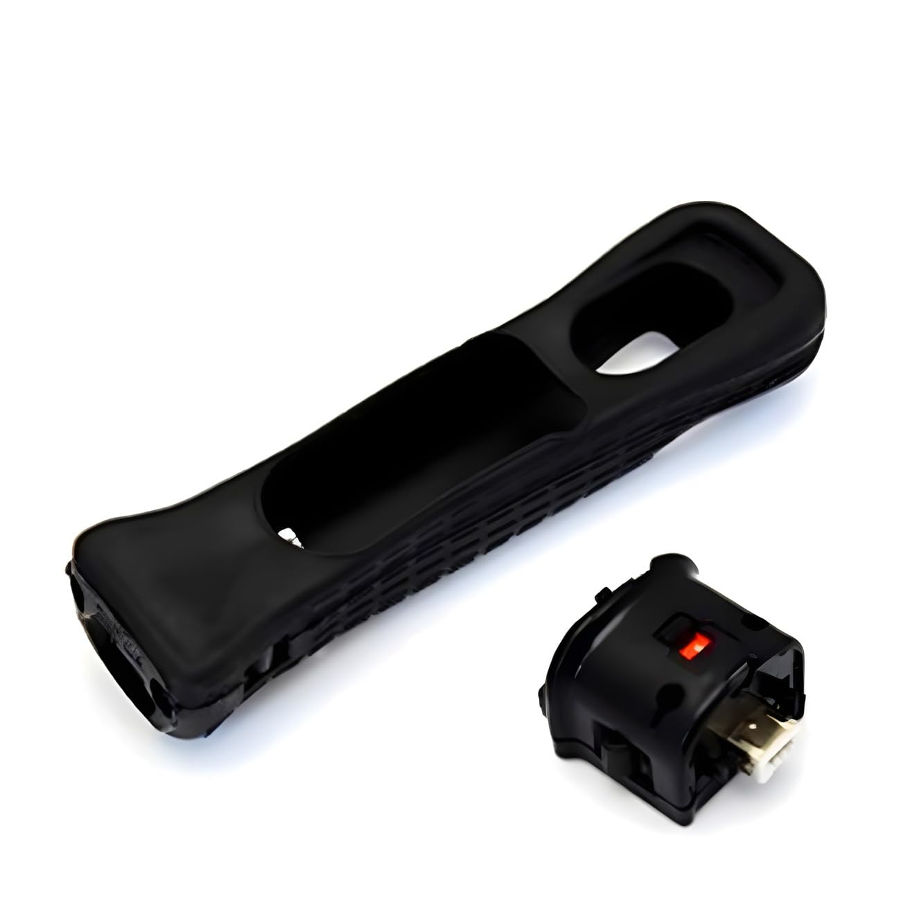 Wii Motion Plusアダプター ソフトシリコンケースカバー Wii Motionplus センサーアダプター Nintendo Wiiリモコンゲーム用 (ブラック)｜グロースショップ