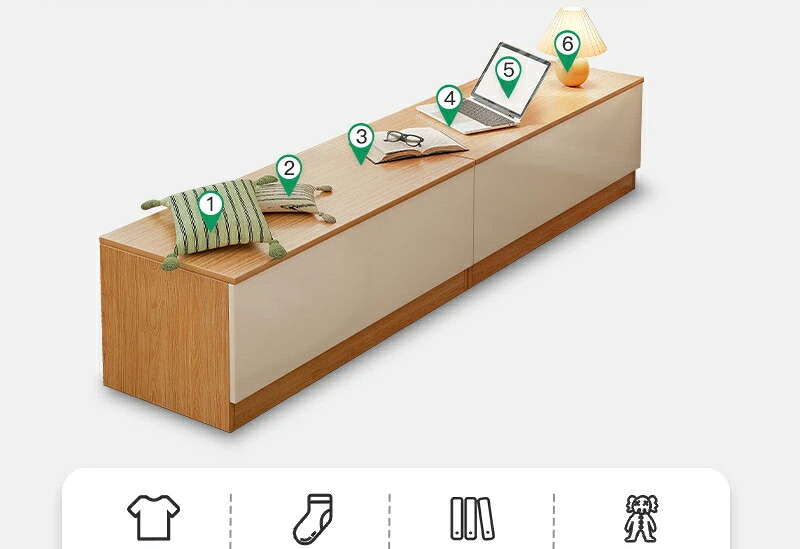 飄窓ラック 蓋付き 儲物櫃 踏み台 収納ベンチ 玄関ベンチ ユニット畳 椅子 玄関収納 (木製/ブラウン/ナチュラル) [寝室/ベランダ/リビング/和室]｜グロースショップ
