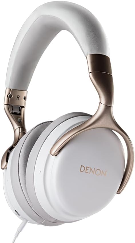 デノン Denon AH-GC25NC ノイズキャンセリングヘッドホン フリーエッジドライバー搭載 ホワイト AH-GC25NCWTEM｜Growth store 14,664円
