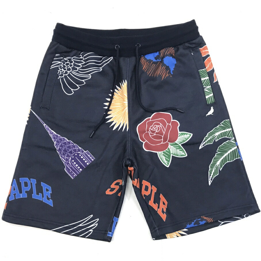 Staple Design(ステイプル・デザイン)  スウェット・ショート・パンツ GREENWICH PRINTED SWEATSHORT