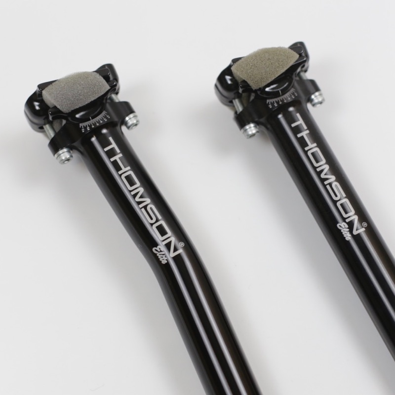 楽天市場】THOMSON ELITE SEATPOST 27.2mm Black Straight / Setback 