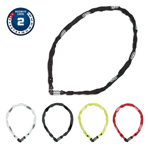１円開始！　ABUS(アブス) バイク用　STEEL-CHAIN　110cm　BLACK　鍵２本付 最大7000円クーポン 強度抜群のチェーンロック STEEL-O-CHAIN880 7mm