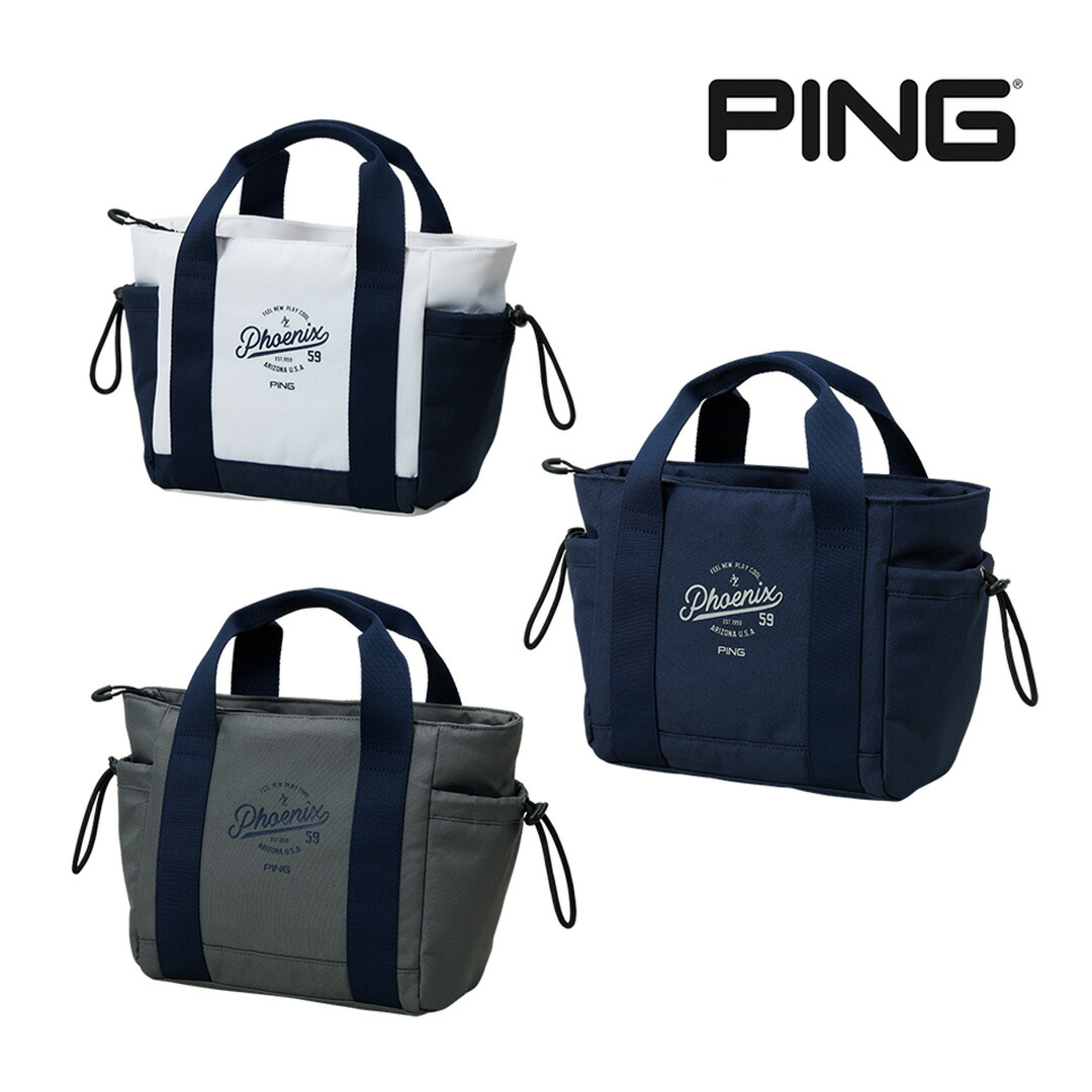 PING  ゴルフトートバッグ　ソフトPU素材　大容量トートバッグ PING ピン ゴルフ ソフト PU ラウンドトートバッグ SOFT Round