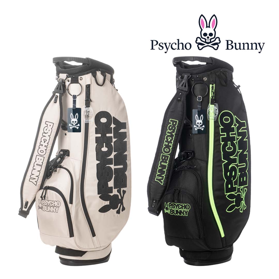 PSYCHO BUNNY スタンドキャディバッグ ブラック LWG サイコバニー]スタンドキャディバック LWG | ヤマニゴルフ 公式