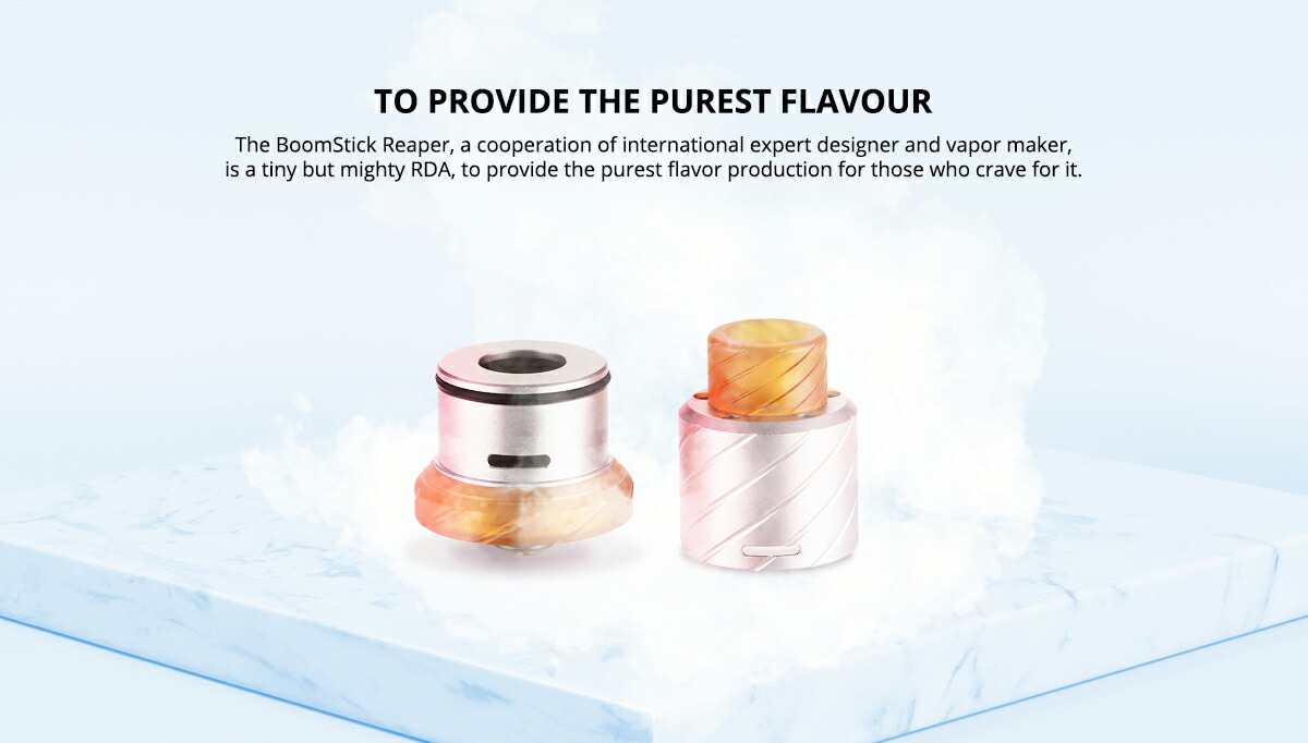 楽天市場 Boomstick Engineering Reaper Rda 18mm リビルダブル アトマイザー ブームスティック リーパー 電子たばこ 電子タバコ Gravity Vape 楽天市場店