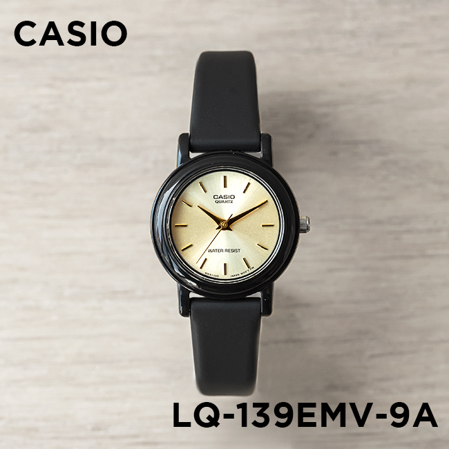 CASIO STANDARD カシオ スタンダード LQ-139EMV-9A 腕時計 時計 ブランド レディース キッズ 子供 女の子 チープカシオ  チプカシ アナログ ブラック 黒 ゴールド 金 海外モデル ギフト プレゼント 腕時計