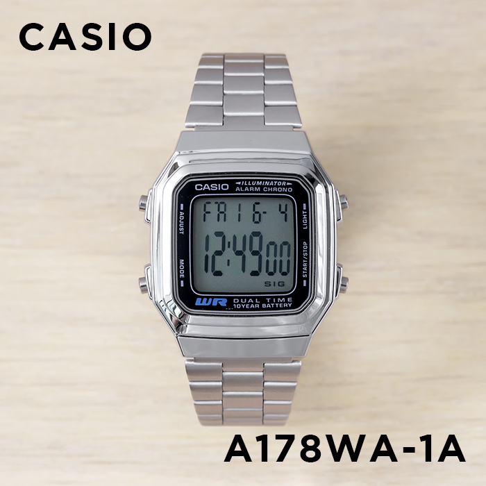 楽天市場】【10%OFF】【10年保証】【日本未発売】CASIO STANDARD MENS カシオ スタンダード A163WA-1 腕時計 時計  ブランド メンズ キッズ 子供 男の子 チープカシオ チプカシ デジタル 日付 シルバー ブラック 黒 海外モデル メタル ギフト プレゼント :  つきのとけいてん