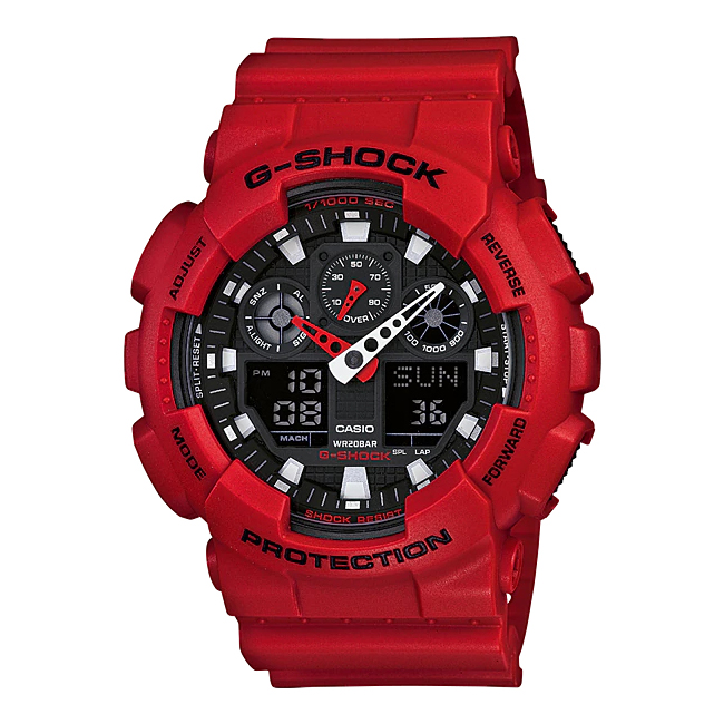 【楽天市場】【10年保証】CASIO G-SHOCK カシオ Gショック GA-100B-4A 腕時計 メンズ ...