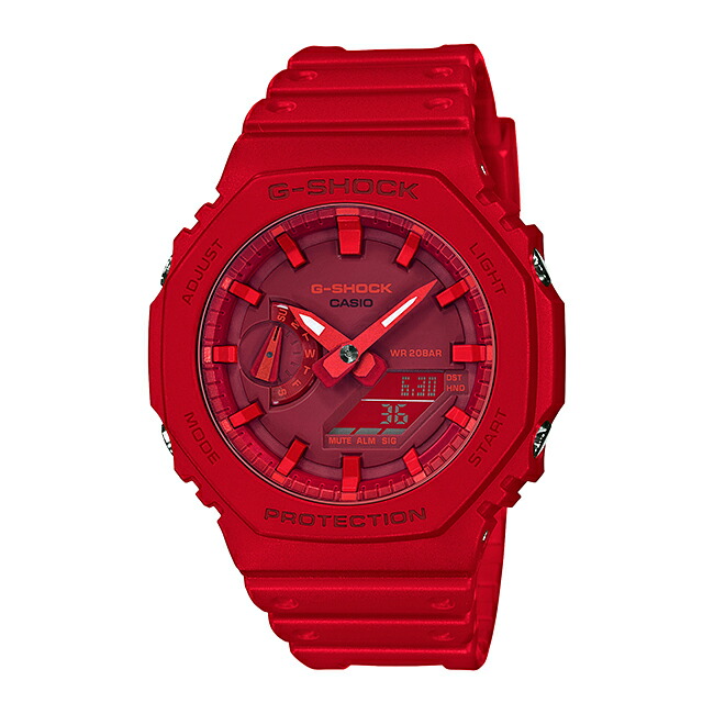 公式店舗 10年保証 Casio G Shock カシオ Gショック Ga 2100 4a 腕時計 メンズ キッズ 子供 男の子 アナデジ 防水 レッド 赤 つきのとけいてん 公式の Doutoresdaalegria Org Br