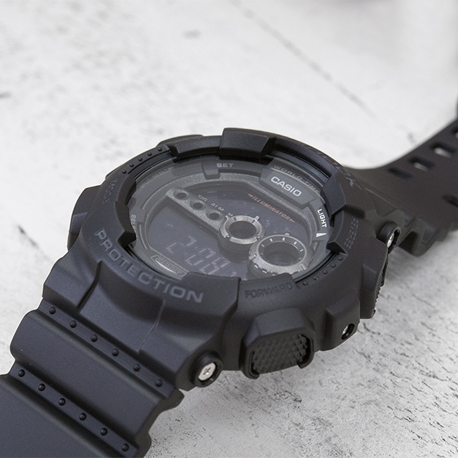 【楽天市場】【10年保証】CASIO G-SHOCK カシオ Gショック GD-100-1B 腕時計 時計 ブランド メンズ キッズ 子供