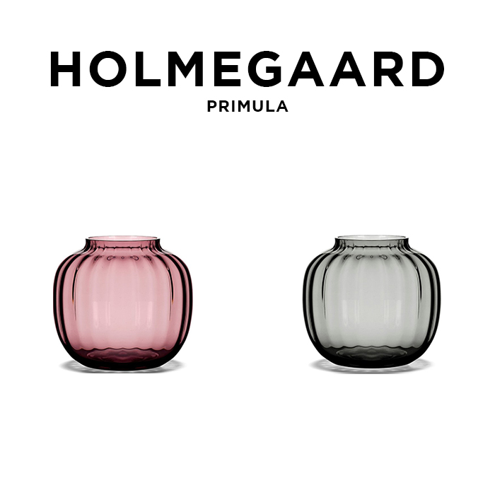 Holmegaard Primula Vase ホルムガード プリムラ ベース ブランド 花瓶 花器 フラワーベース インテリア 北欧 ピンク ブラック 黒 ギフト プレゼント 生まれのブランドで