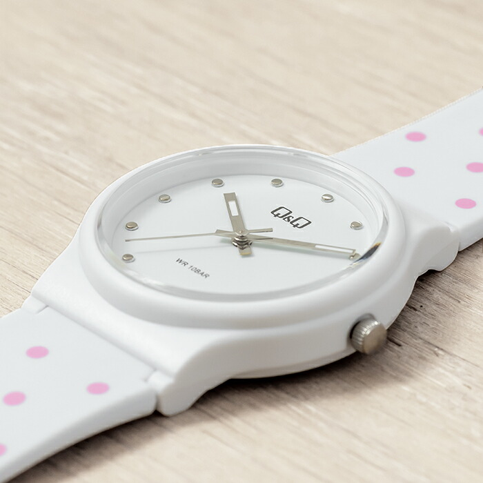 最前線の CITIZEN シチズン QQ 腕時計 時計 ブランド メンズ レディース キッズ 子供 男の子 女の子 逆輸入 チープシチズン チプシチ  アナログ 防水 ホワイト 白 ネイビー ブルー 水色 ピンク ドット 水玉 海外モデル ギフト プレゼント skyda.in