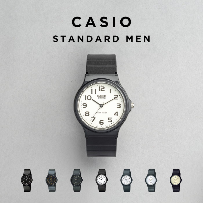【10年保証】【日本未発売】CASIO STANDARD MEN カシオ スタンダード MQ-24 腕時計 時計 ブランド メンズ レディース キッズ 子供 男の子 女の子 チープカシオ チプカシ アナログ ブラック 黒 ホワイト 白 銀 金 薄型 軽量 軽い 海外モデル ギフト プレゼント