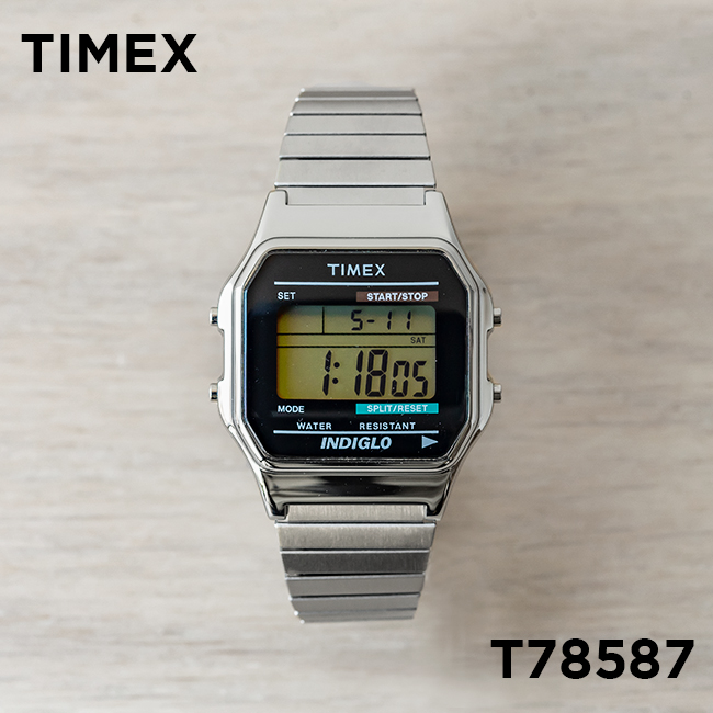 楽天市場 Timex 腕時計 メンズ レディース シルバー デジタル タイメックス T レトロチック アメリカン プレゼント ギフト ウォッチ かっこいい おしゃれ Watch Station Crash