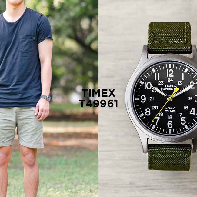 楽天市場 Timex タイメックス エクスペディション スカウト 40mm T 腕時計 メンズ レディース ミリタリー アナログ カーキ ブラック 黒 ナイロンベルト つきのとけいてん