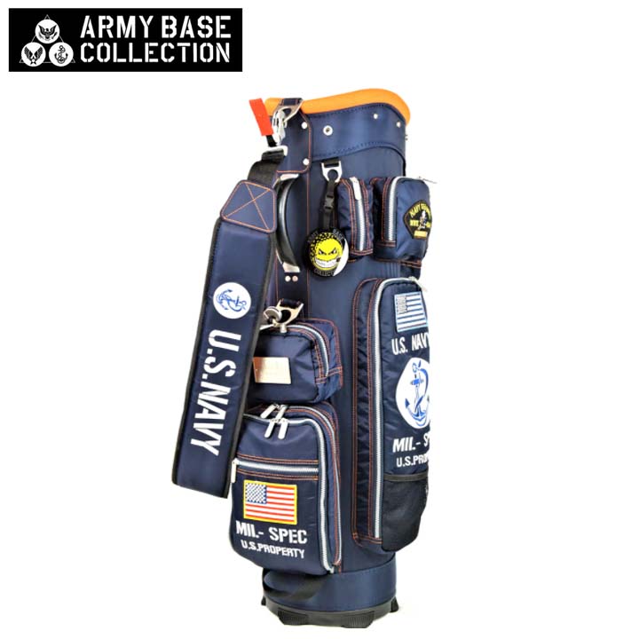 肌触りがいい 楽天市場 アーミーベースコレクション Army Base Collection Abc 038cb Us Navy カートバッグ ユーエス ネイビー Abc038cb Cart Bag キャディバッグ 送料無料 ポイント10倍 ゴルフスタジオ スクエア Web限定 Gmchld Org