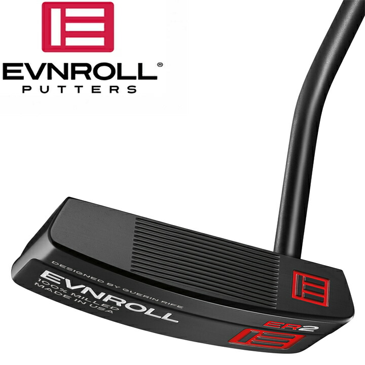 メーカー公式 EVNROLL イーブンロール ER2 BLACK MID BLADE PUTTER ER