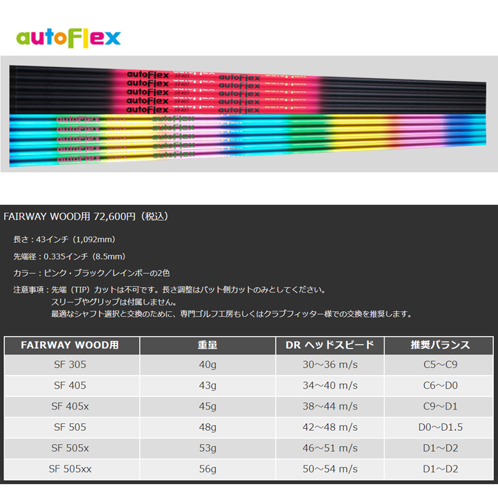 2枚で送料無料 オートフレックス フェアウェイ用 | reumareica.com