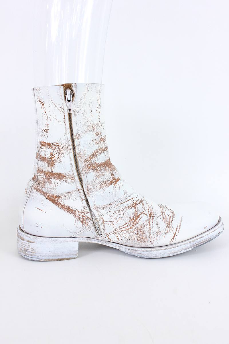 maison margiela painted boots