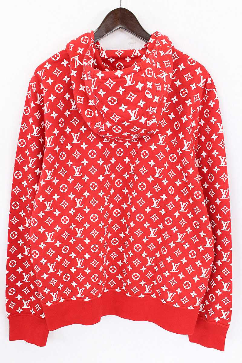 RINKAN: シュプリーム /SUPREME X Louis Vuitton X LOUIS VUITTON box logo pullover parka (XXL/ red X ...