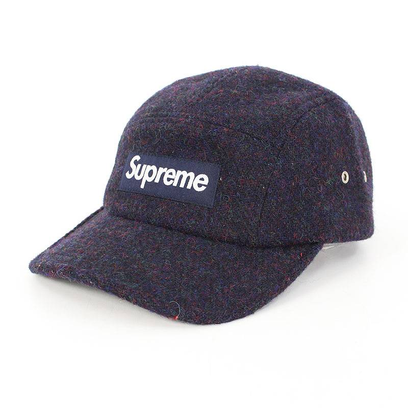 シュプリーム Supreme ハリスツイード シャネル Harris ヴィトン Tweed 12aw Harris Tweed エルメス Camp Cap ボックスロゴウールキャンプキャップ パープル調 Sb01 小物 P 143 Rinkan B Rinkan Supreme Price Down Max30 Off