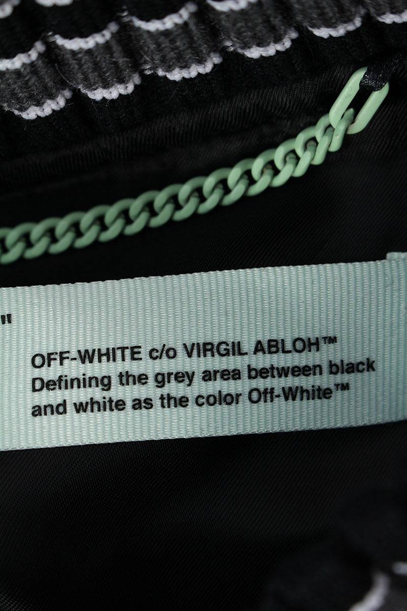 オフホワイト/OFF-WHITE【18AW】【DIAG3DLINESKINNYVARSIT】バックアロープリントスタジャンブルゾン(XL/ブラック×ホワイト)【OM10】【メンズ】【306081】【新古品】bb20#rinkan*N