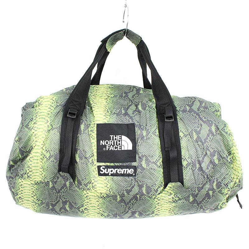 supreme north face duffel bag snakeskin
