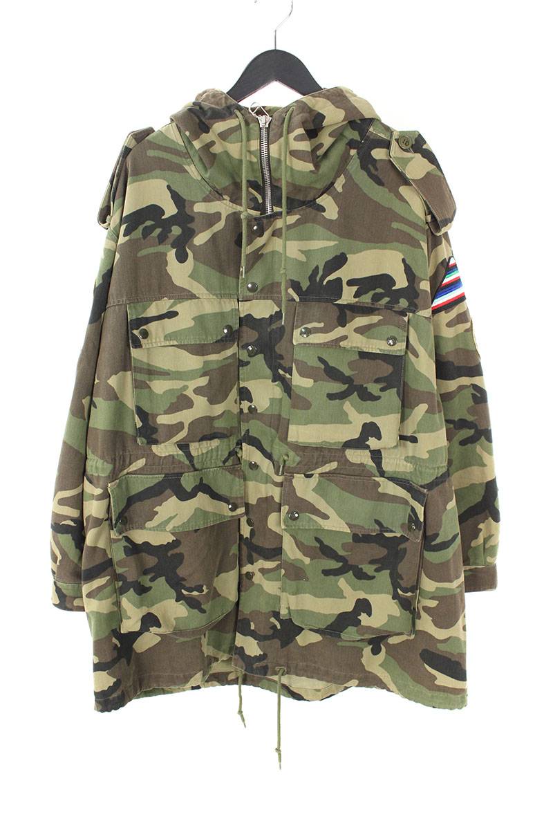 ☆大人気商品☆ PARIS(サンローランパリ)16SS LAURENT SAINT 415922 カモフラ迷彩ロケット装飾ミリタリーコート 【中古】【程度A】【カラーグリーン】【取扱店舗新宿】 Y927L 1021f180018 ☆大人気商品☆ PARIS(サンローランパリ)16SS LAURENT SAINT 415922 カモフラ迷彩ロケット装飾ミリタリーコート 【中古】【程度A】【カラーグリーン】【取扱店舗新宿】 Y927L 1021f180018